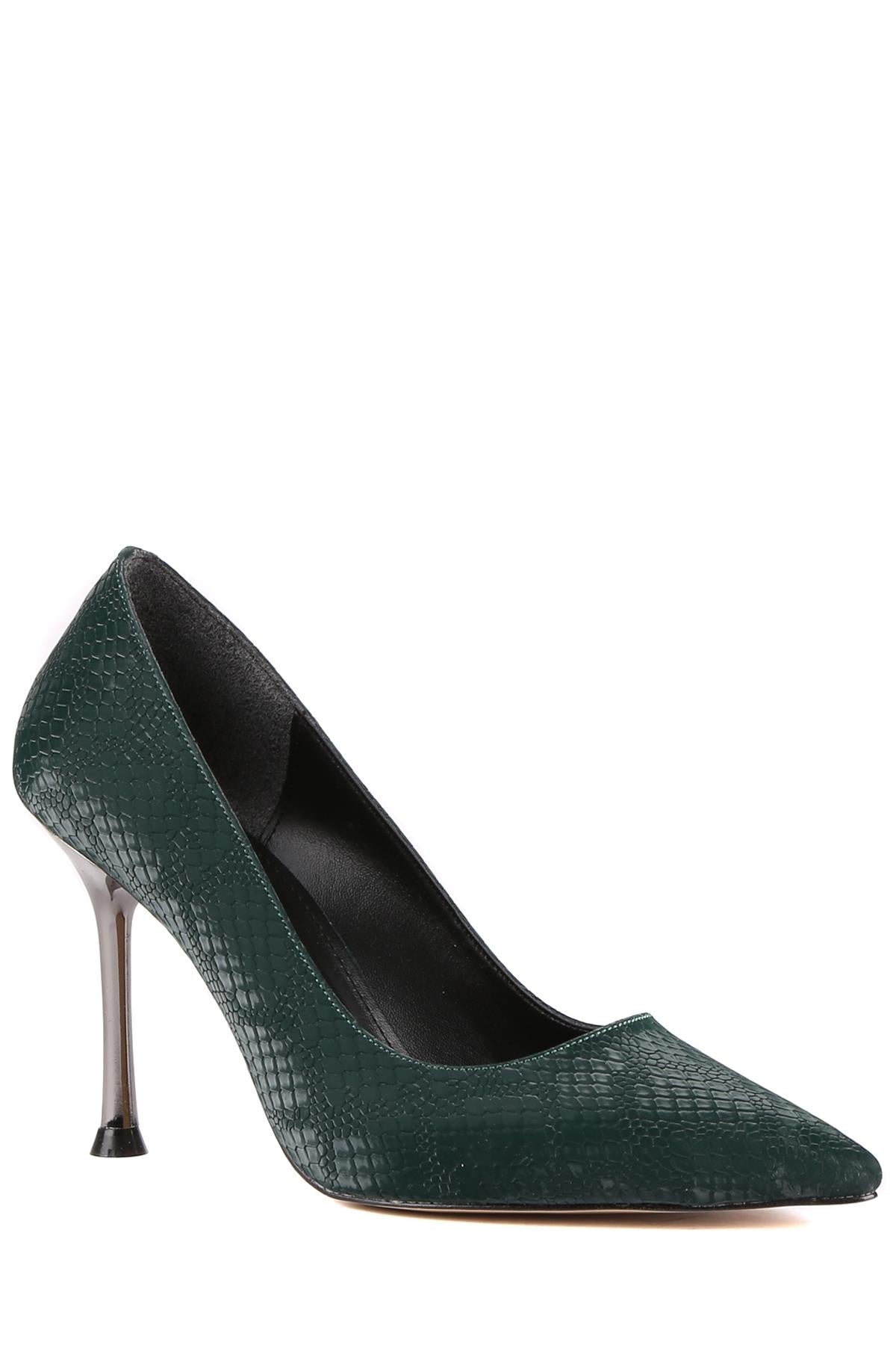 Stato - Yeşil Saten Kadın Topuklu Ayakkabı