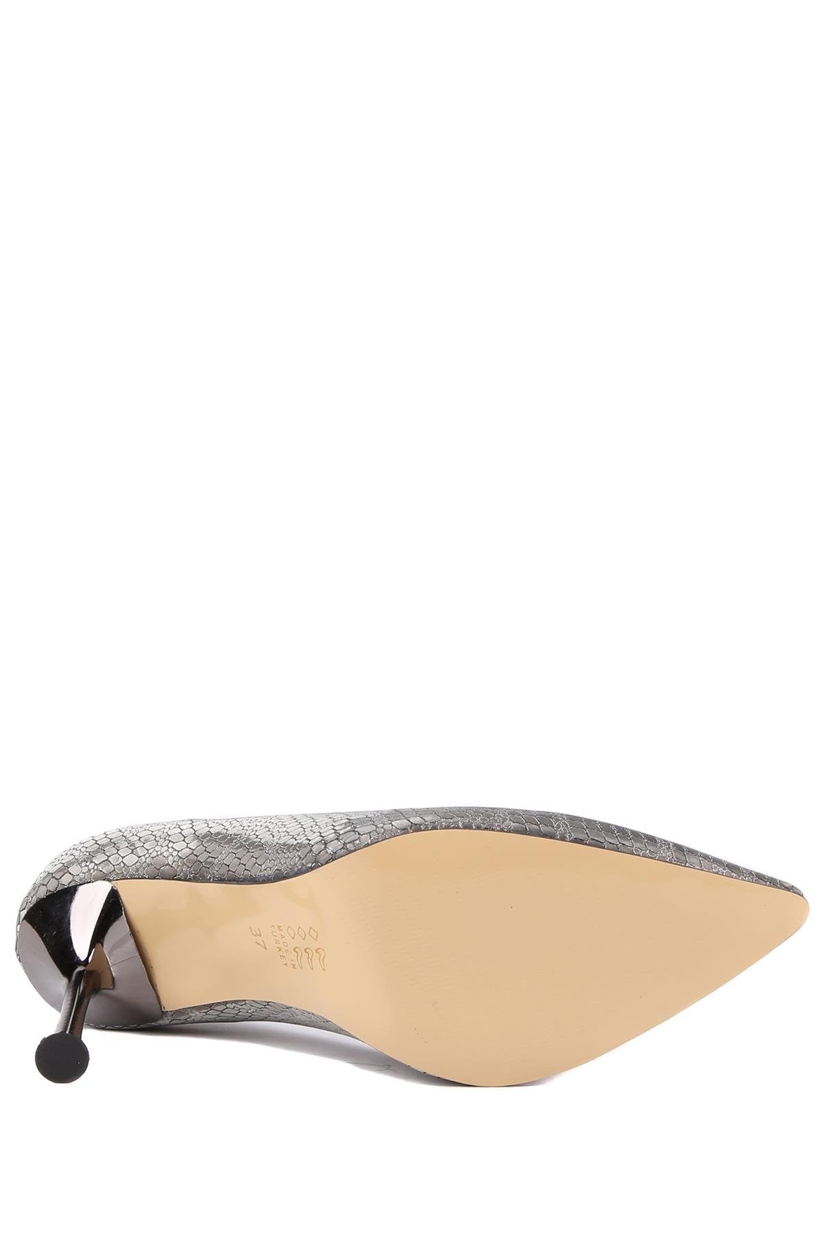 Stato - Platin Renk Kadın Topuklu Ayakkabı