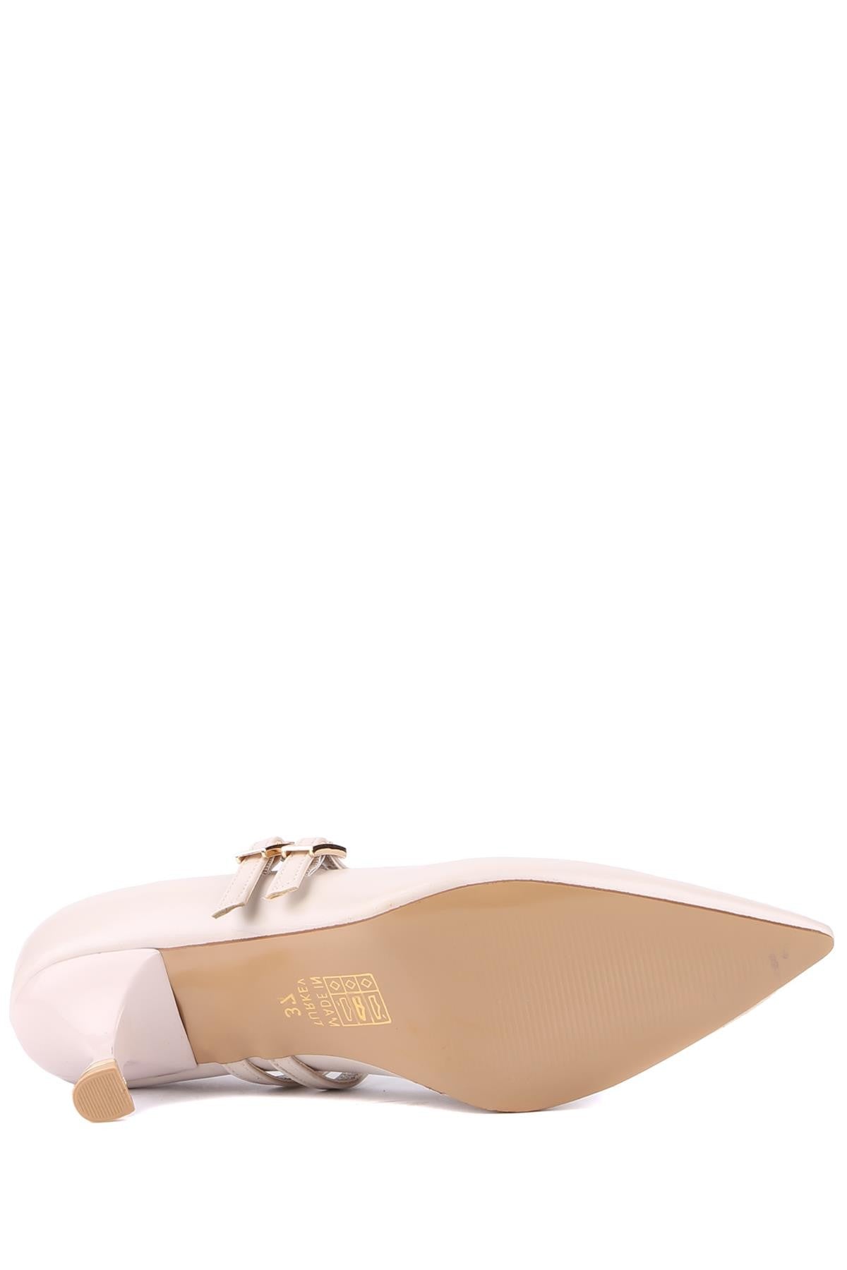 Stato - Ten Rengi Tokalı Kadın Topuklu Ayakkabı