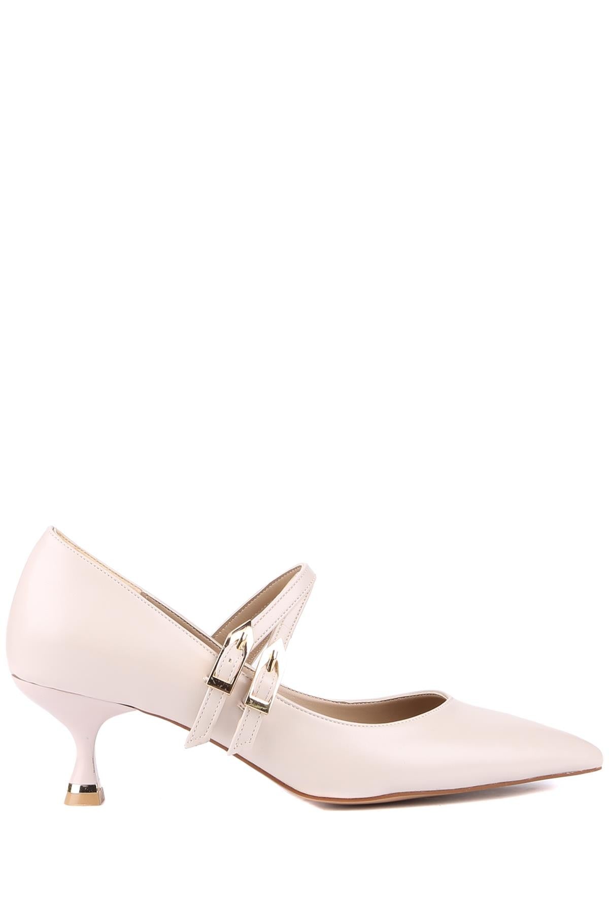 Stato - Ten Rengi Tokalı Kadın Topuklu Ayakkabı