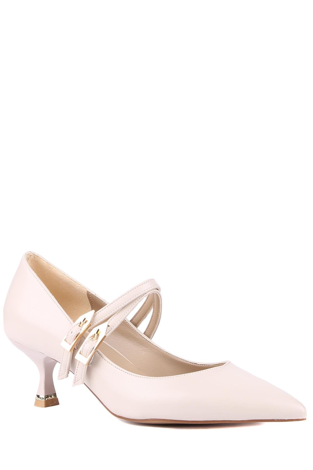 Stato - Ten Rengi Tokalı Kadın Topuklu Ayakkabı