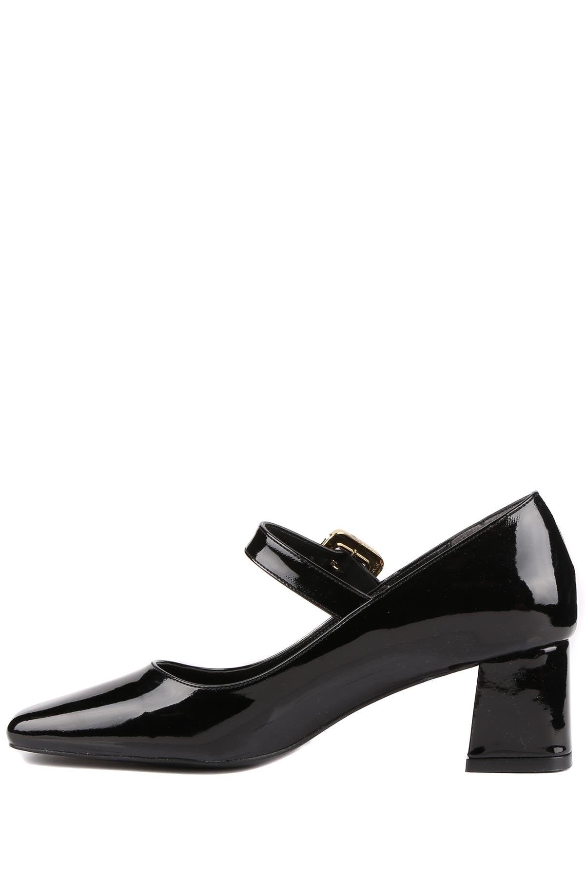 Stato - Siyah Rugan Kadın Topuklu Ayakkabı