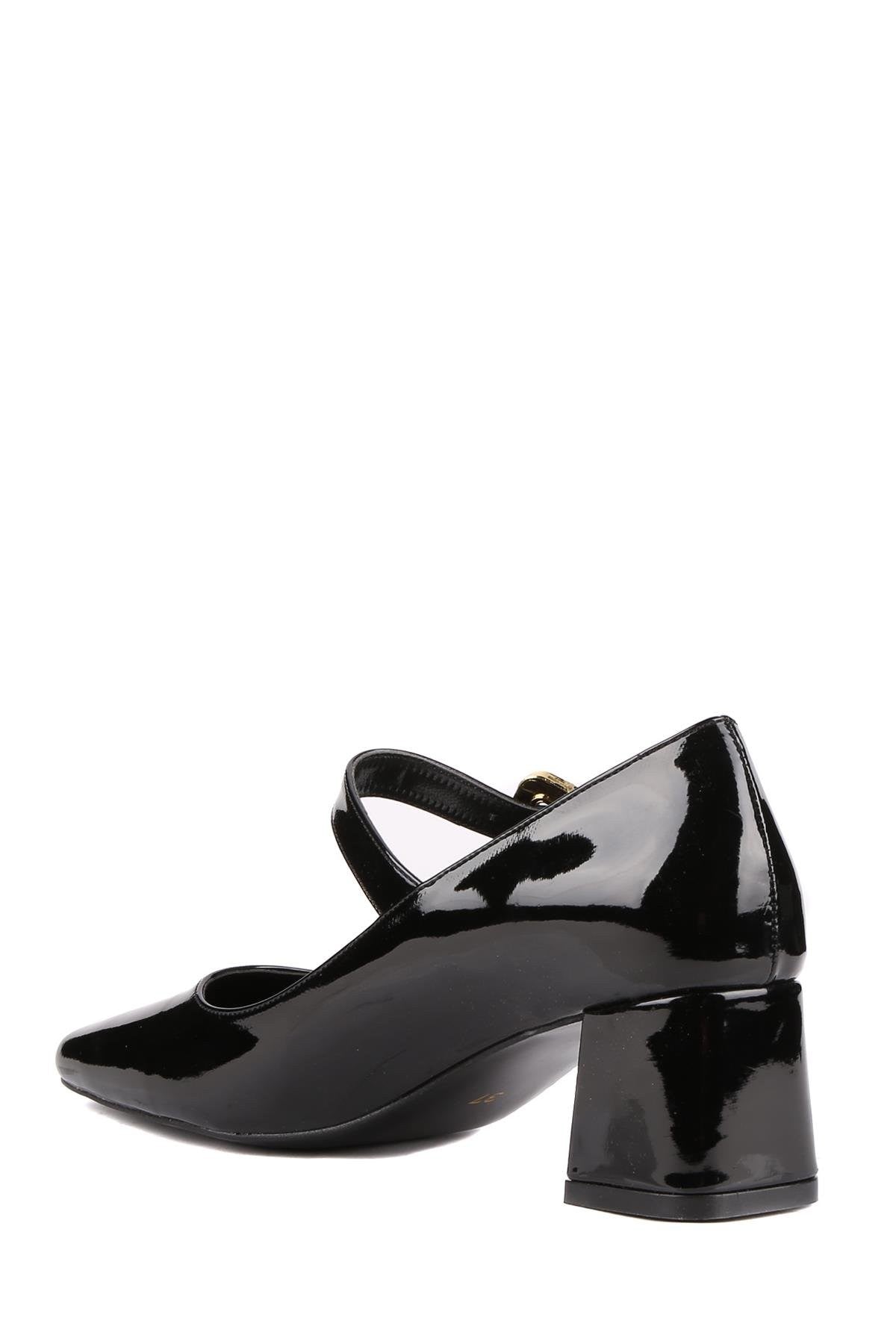 Stato - Siyah Rugan Kadın Topuklu Ayakkabı