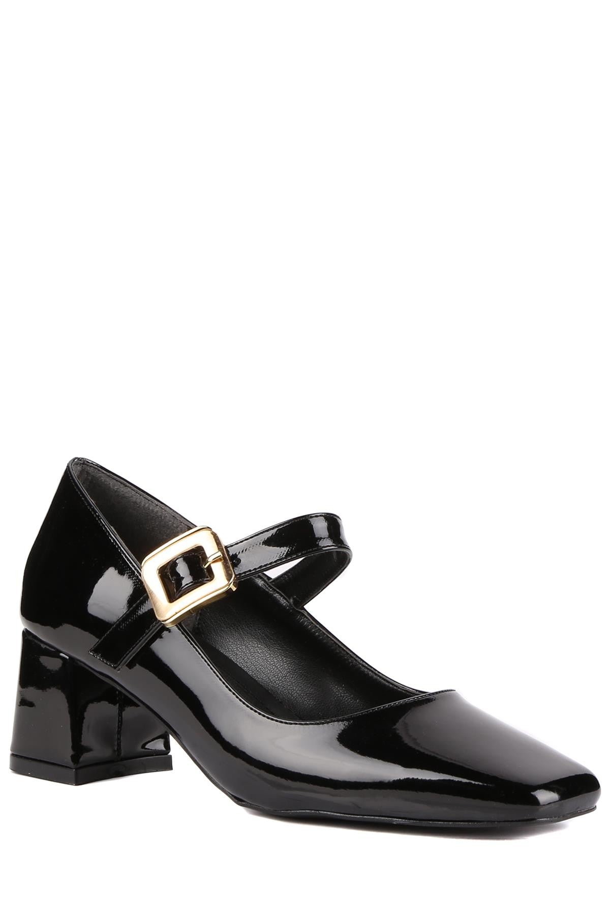 Stato - Siyah Rugan Kadın Topuklu Ayakkabı