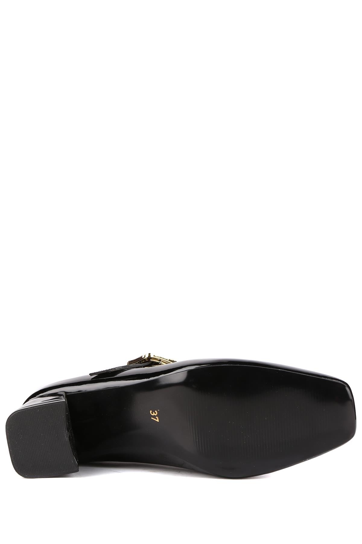 Stato - Siyah Rugan Kadın Topuklu Ayakkabı