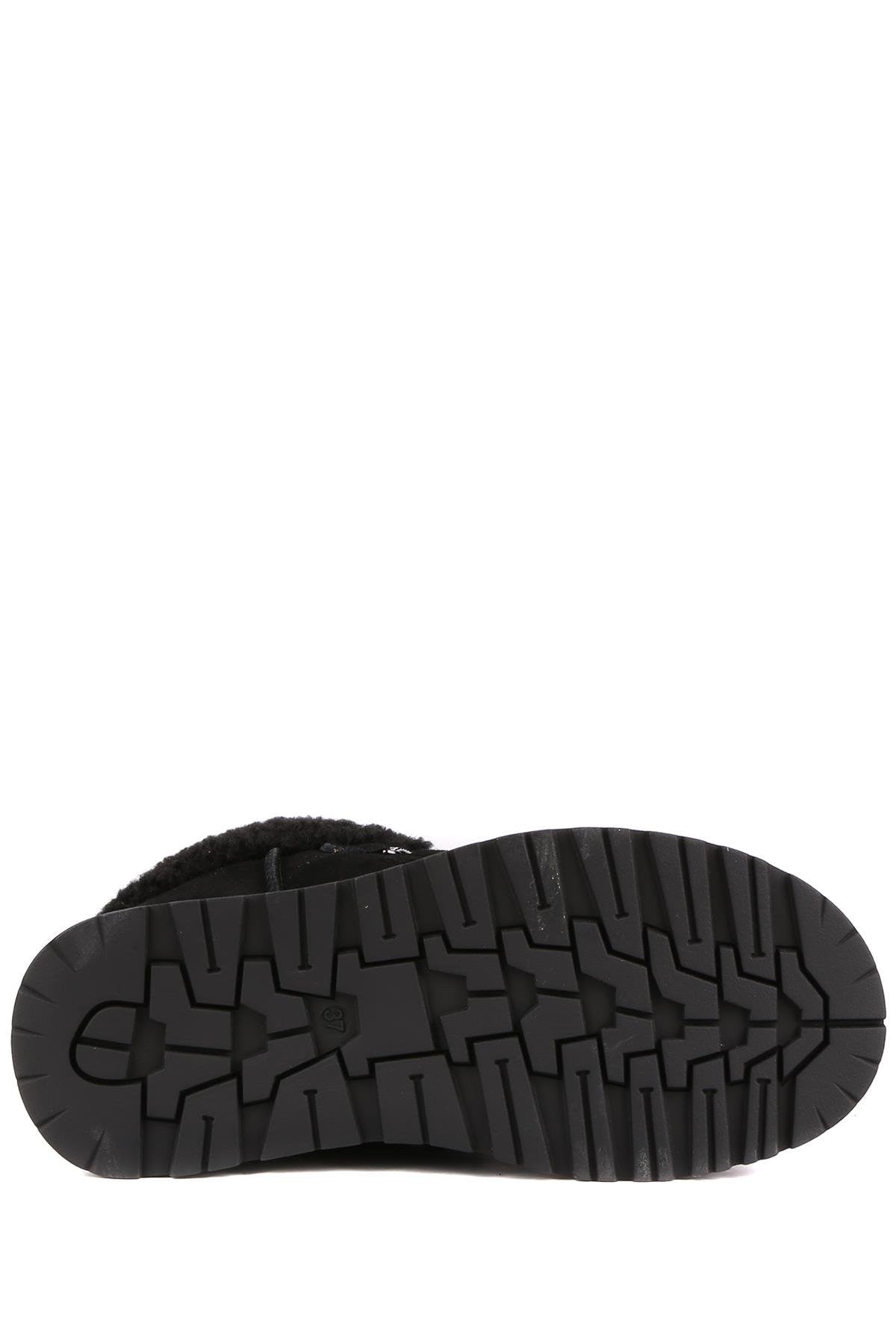 Stato - Siyah Hakiki Süet Deri Kadın Bot