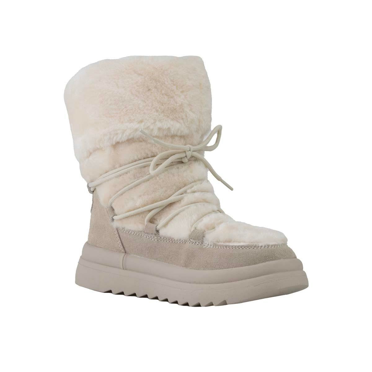 Stato Hakiki Süet Deri Kadın Bot Beyaz