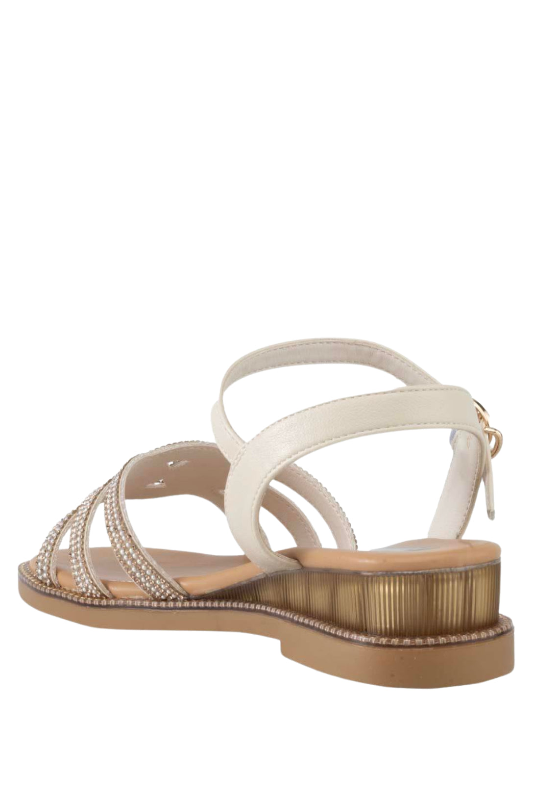 Stato Kadın Beyaz Taşlı Sandalet