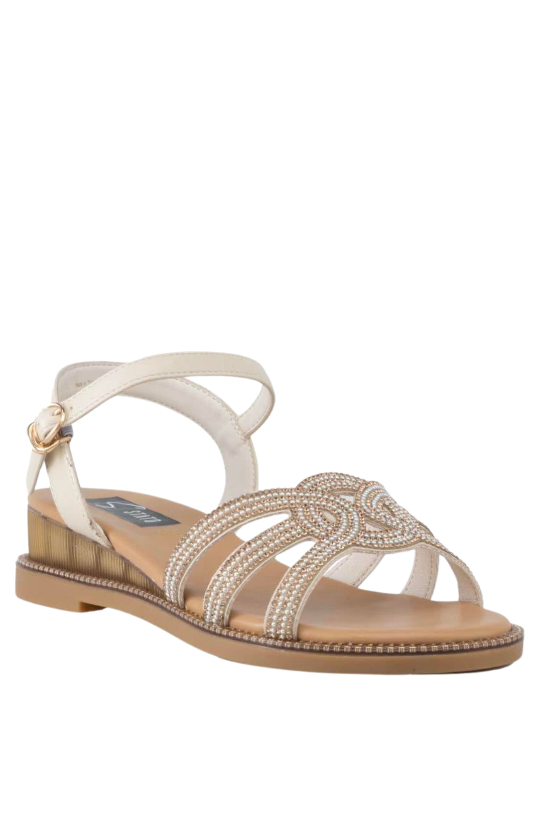 Stato Kadın Beyaz Taşlı Sandalet