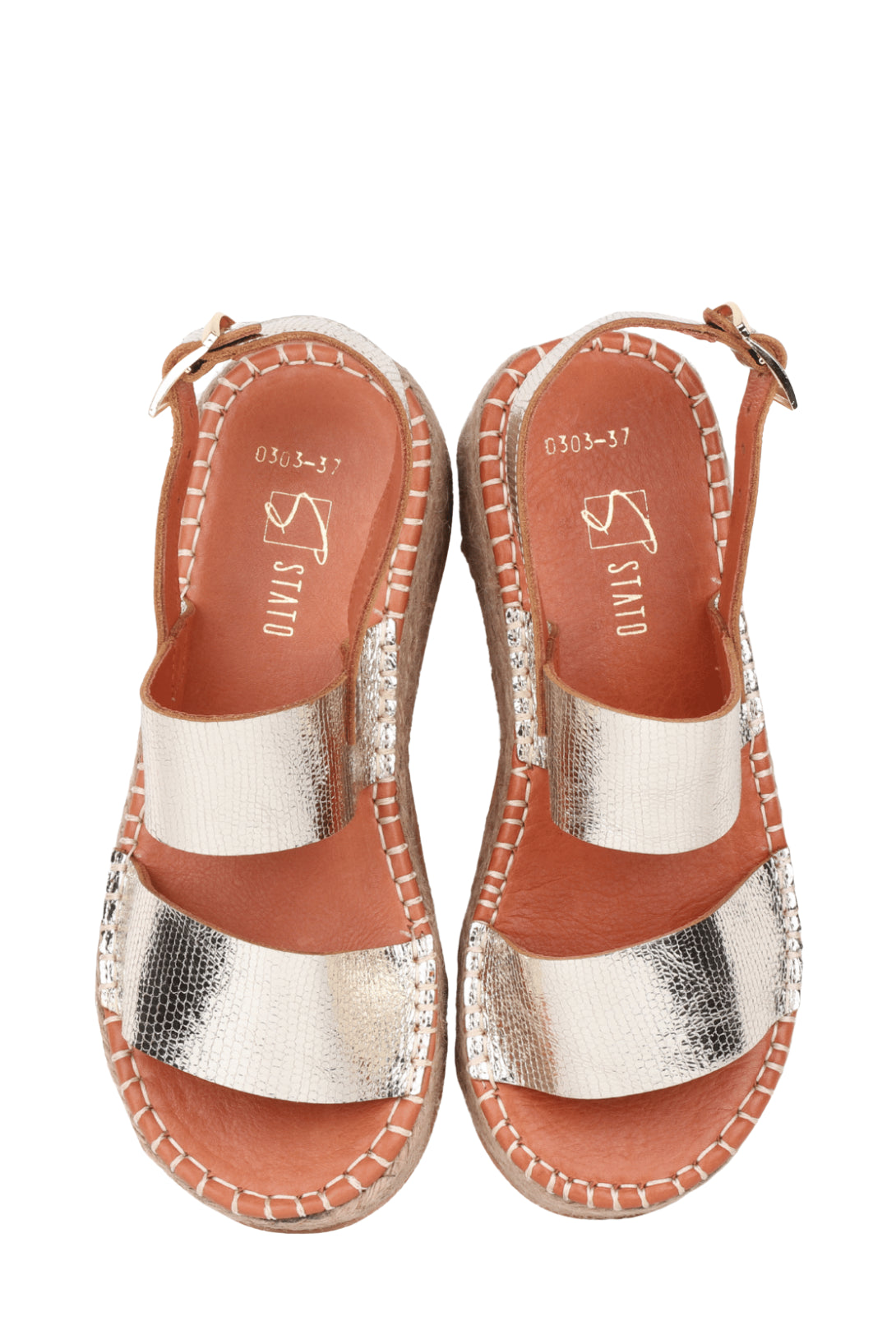 Stato Kadın Kalın Taban Sandalet Dore