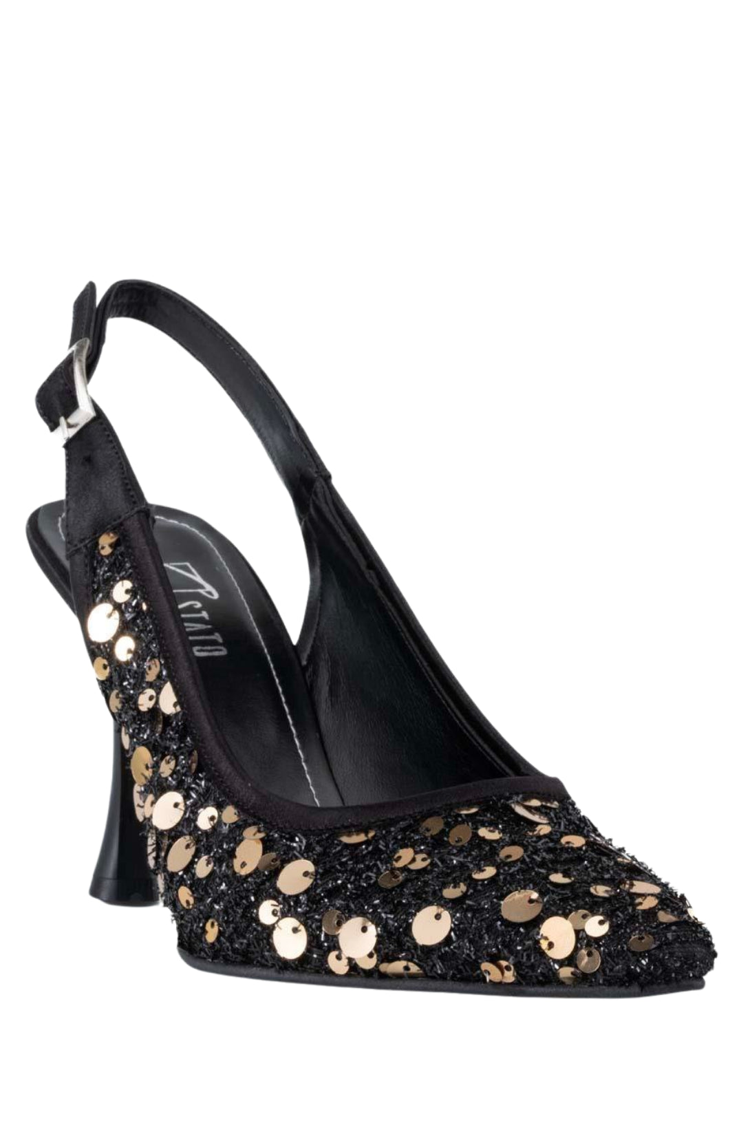 Stato Kadın Parılıtı Topuklu Ayakkabı Siyah