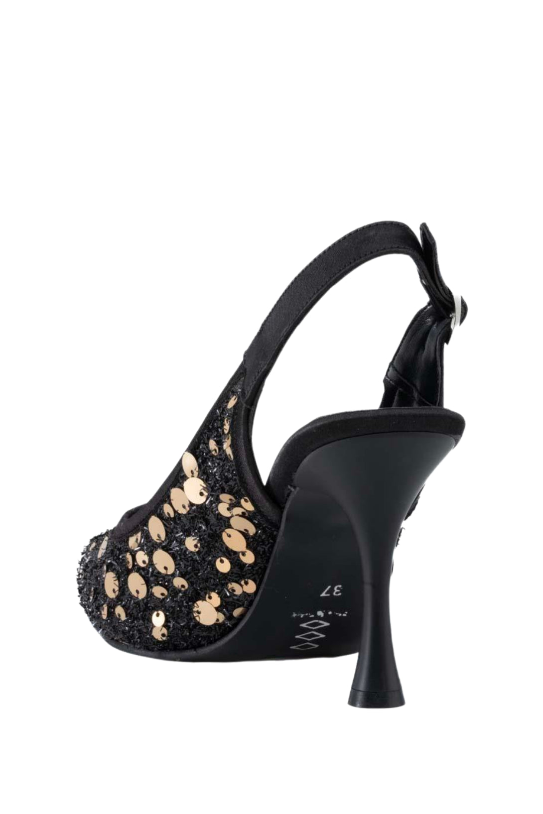 Stato Kadın Parılıtı Topuklu Ayakkabı Siyah