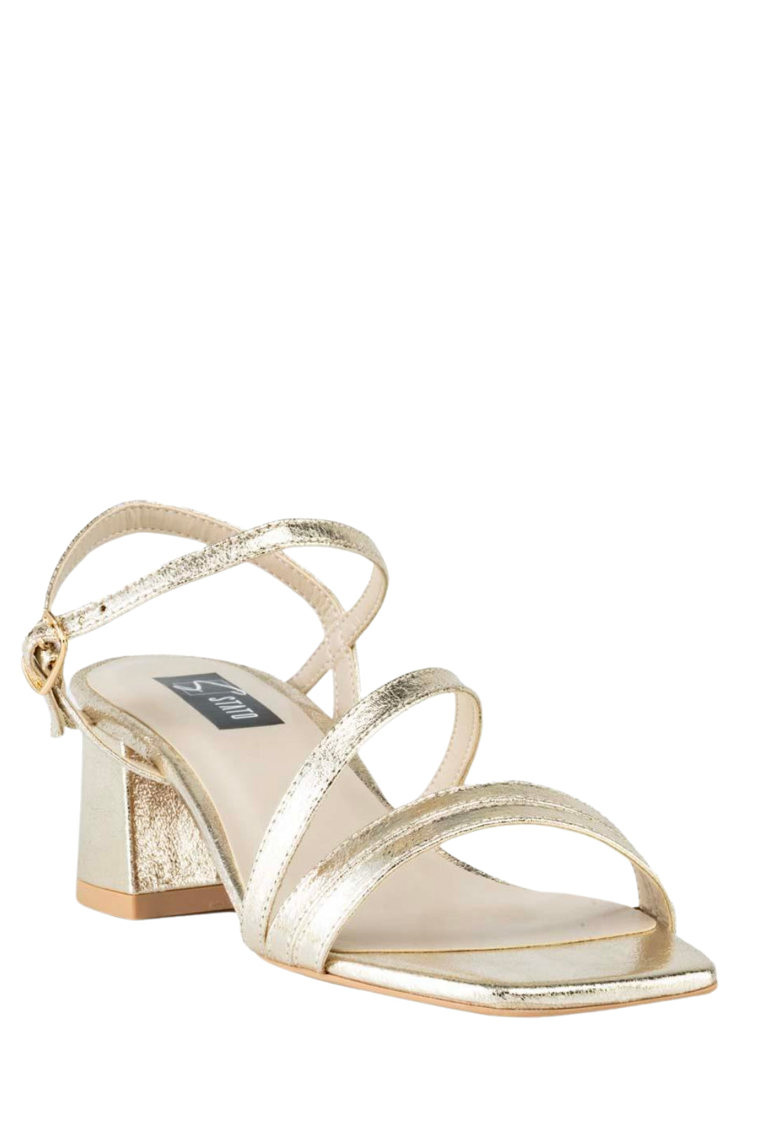Stato Kadın Topuklu Sandalet Gold