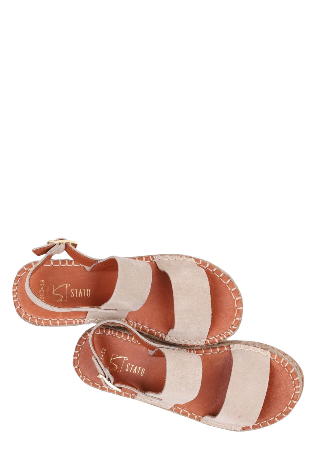 Stato Kalın Taban Kadın Sandalet Vizon