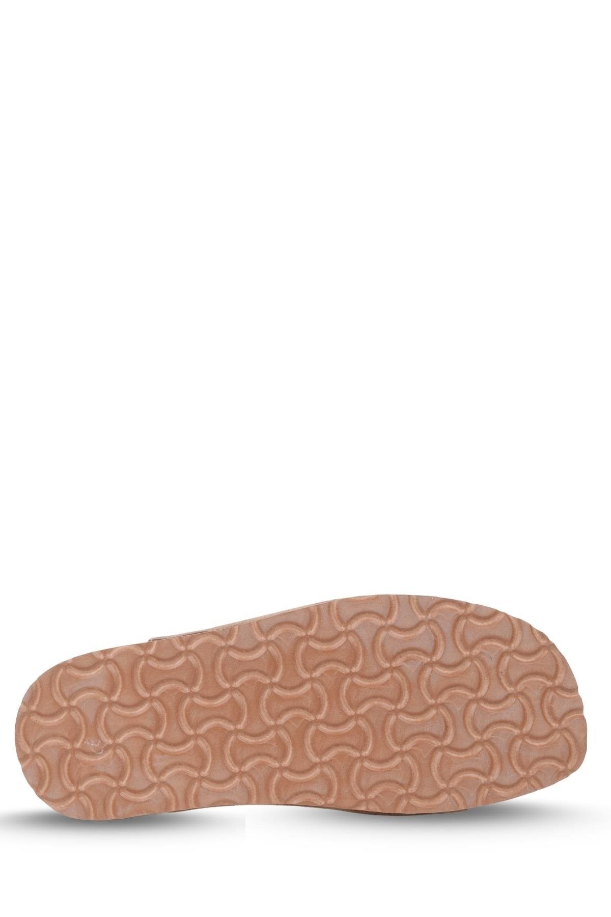 Stato Kalın Taban Kadın Hakiki-Süet Deri Terlik Vizon