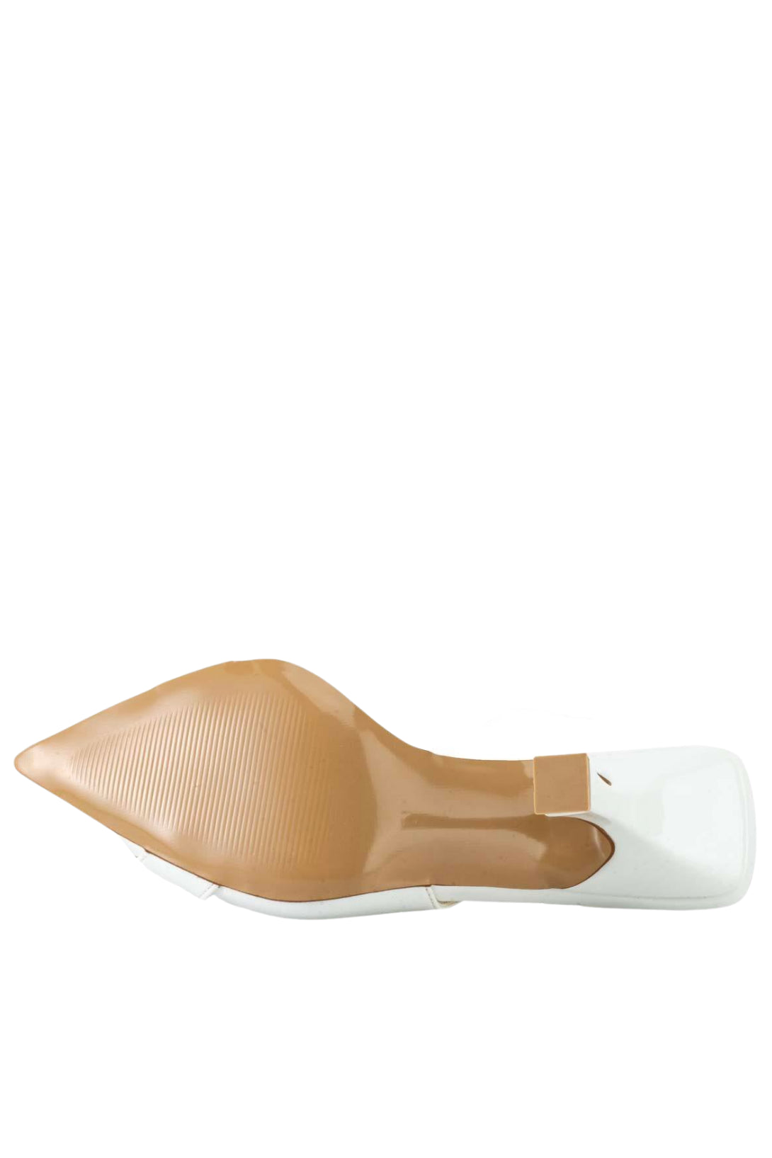 Stato Kemer Detaylı Topuklu Ayakkabı Beyaz