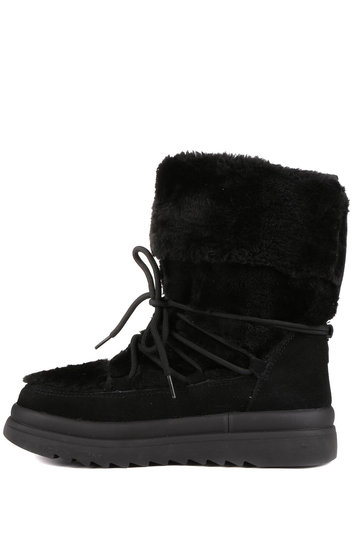 Stato Hakiki Süet Deri Kadın Bot Siyah