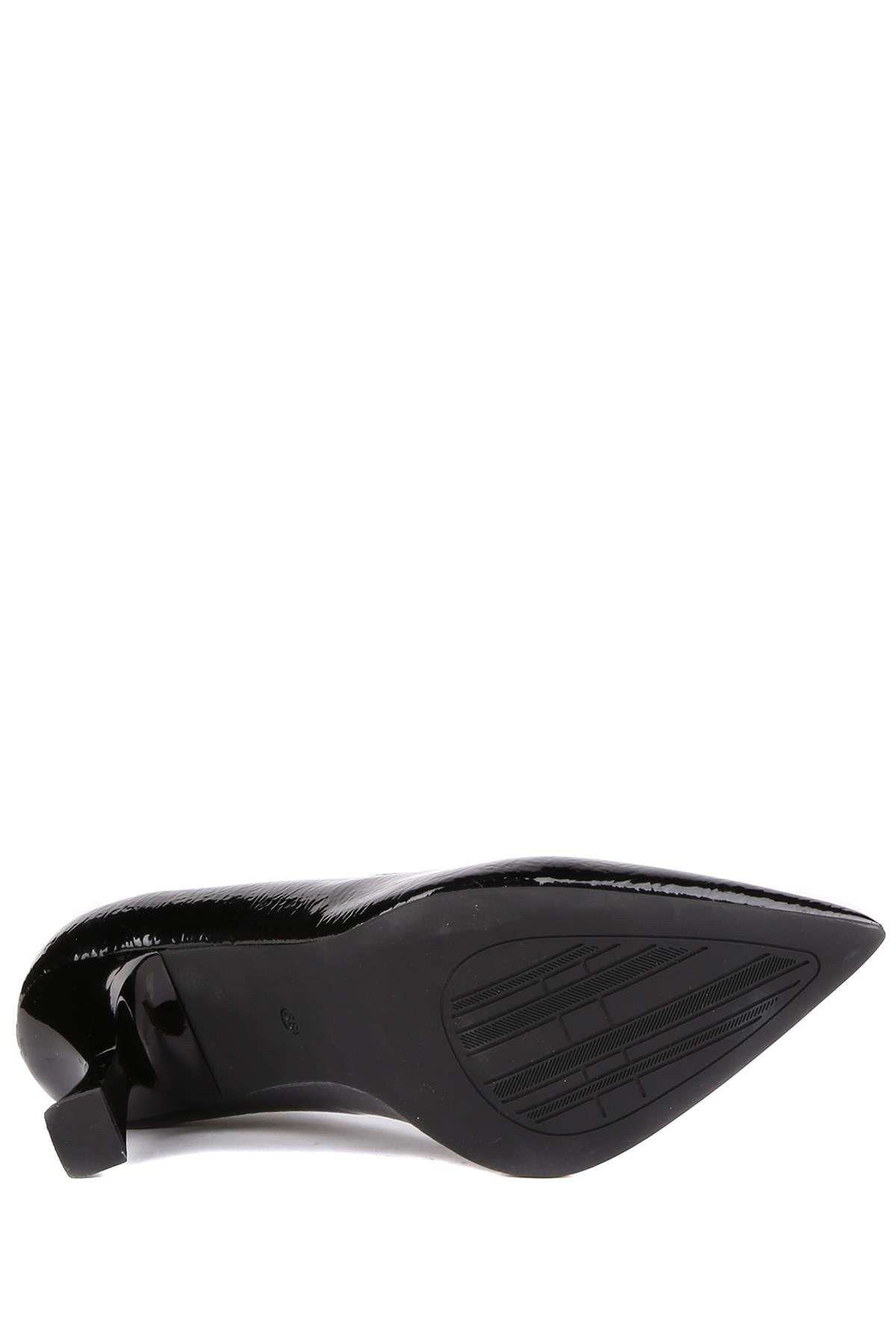 Stato - Siyah Rugan Kadın Topuklu Ayakkabı 25Y-1006