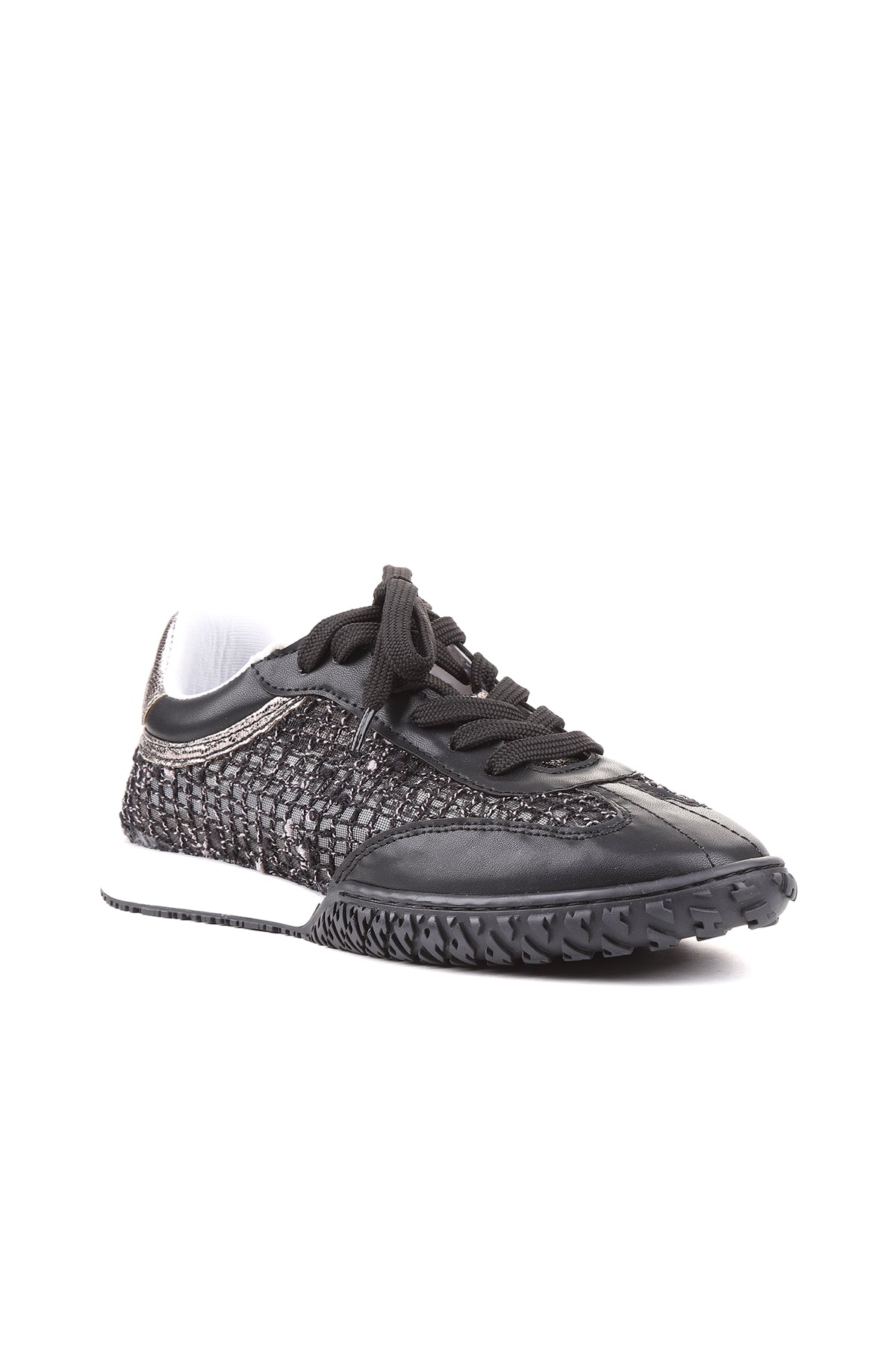 Siyah kadın sneaker STATO Torino yakın çekim