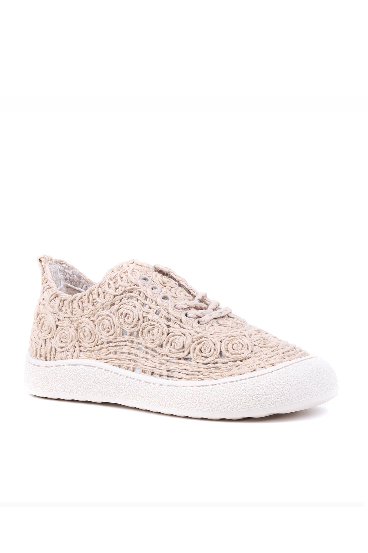 Stato Cloud Pamuk Örgü Hafif Kadın Sneaker – Nefes Alan Yazlık Tasarım