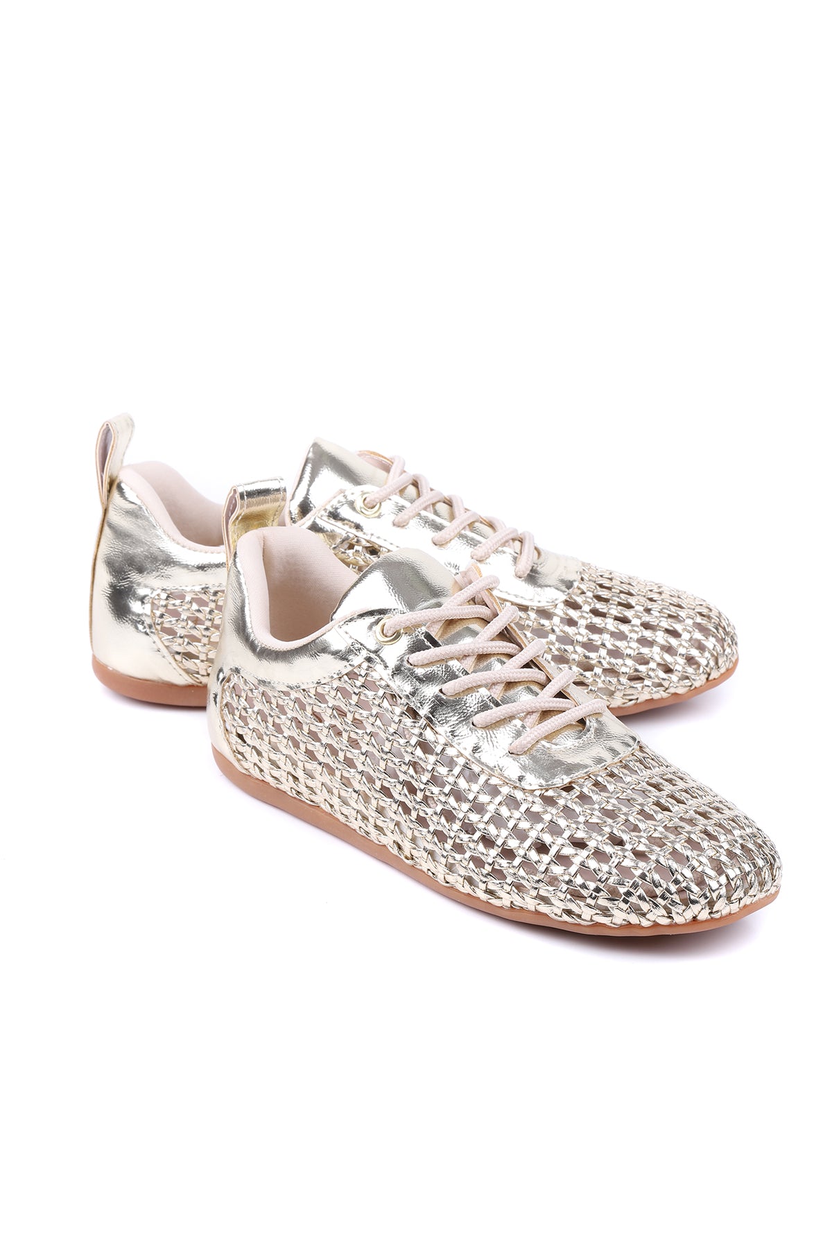 Altın kadın sneaker – STATO Lina