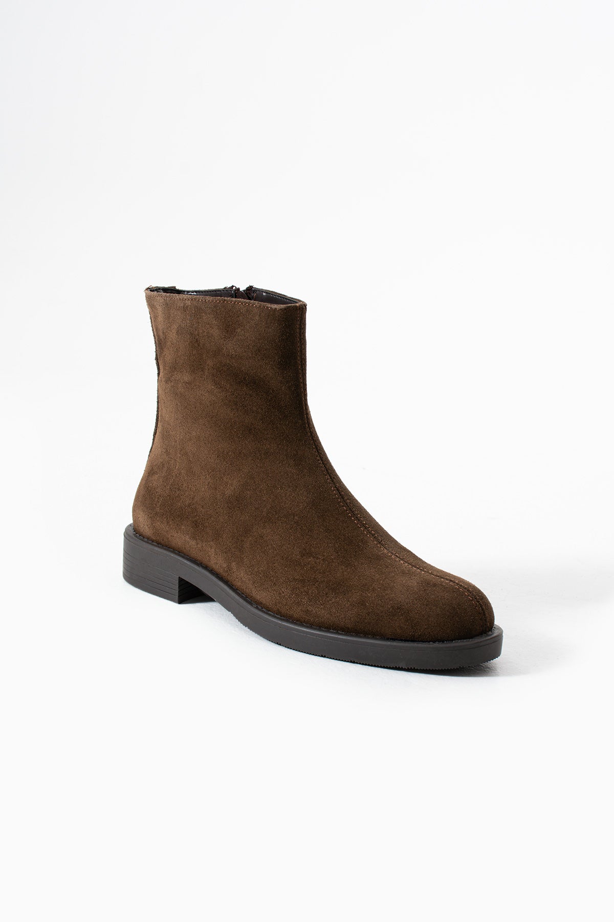 Kahve Kadın Hakiki Deri Süet Bot