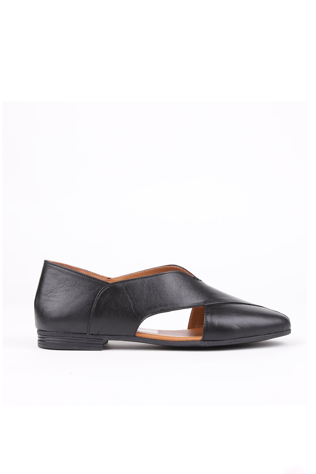 Siyah kadın loafer STATO Cavel yakın çekim