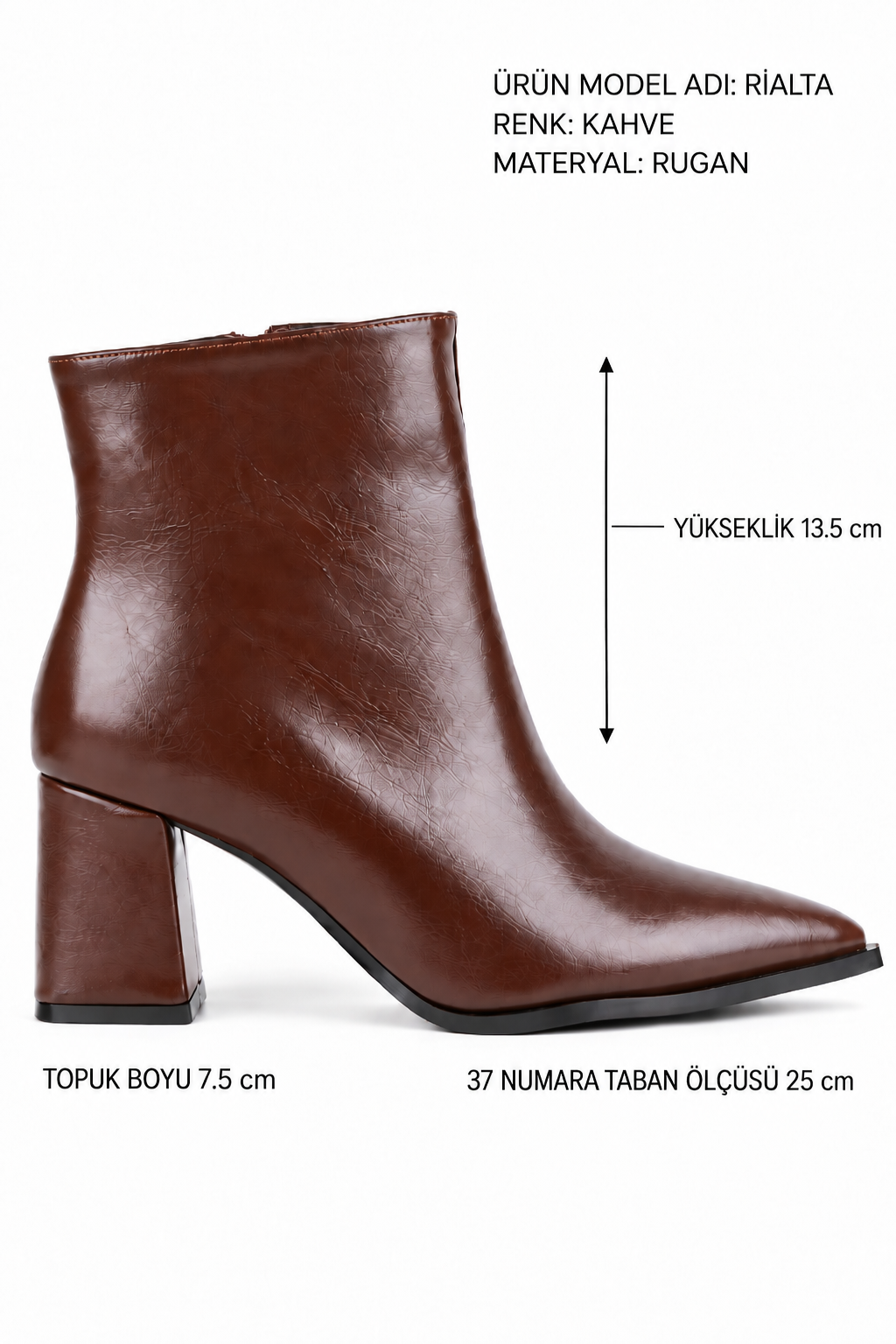 STATO Rialta Sivri Burun Kadın Topuklu Bot