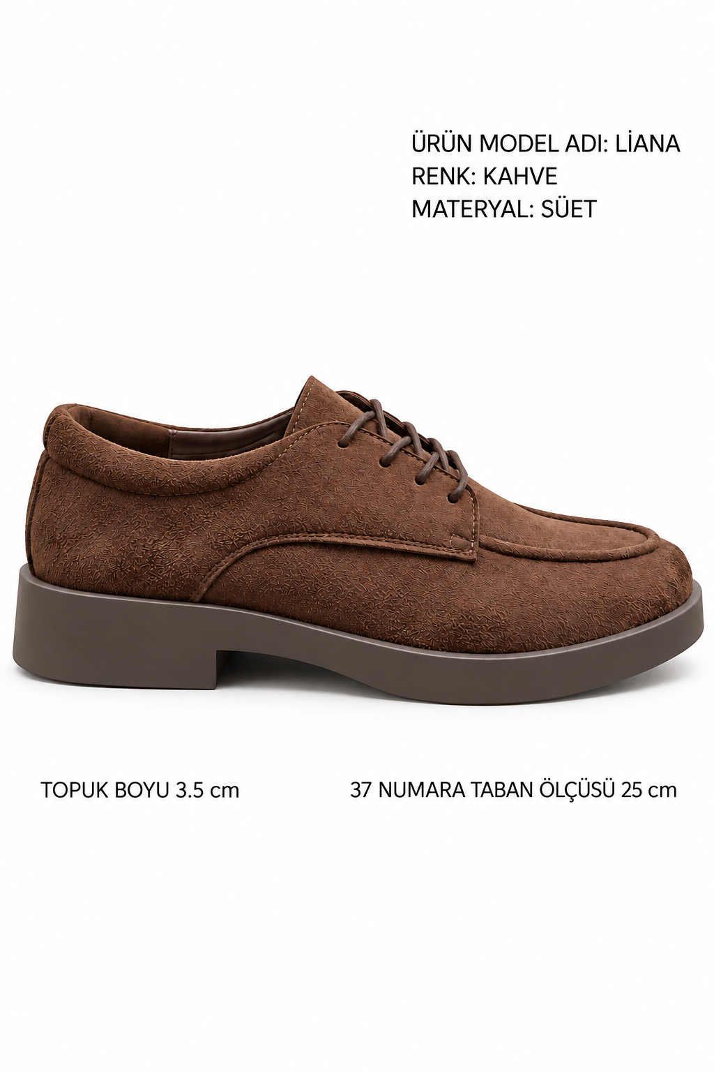 STATO Liana Süet Görünümlü Bağcıklı Kadın Loafer
