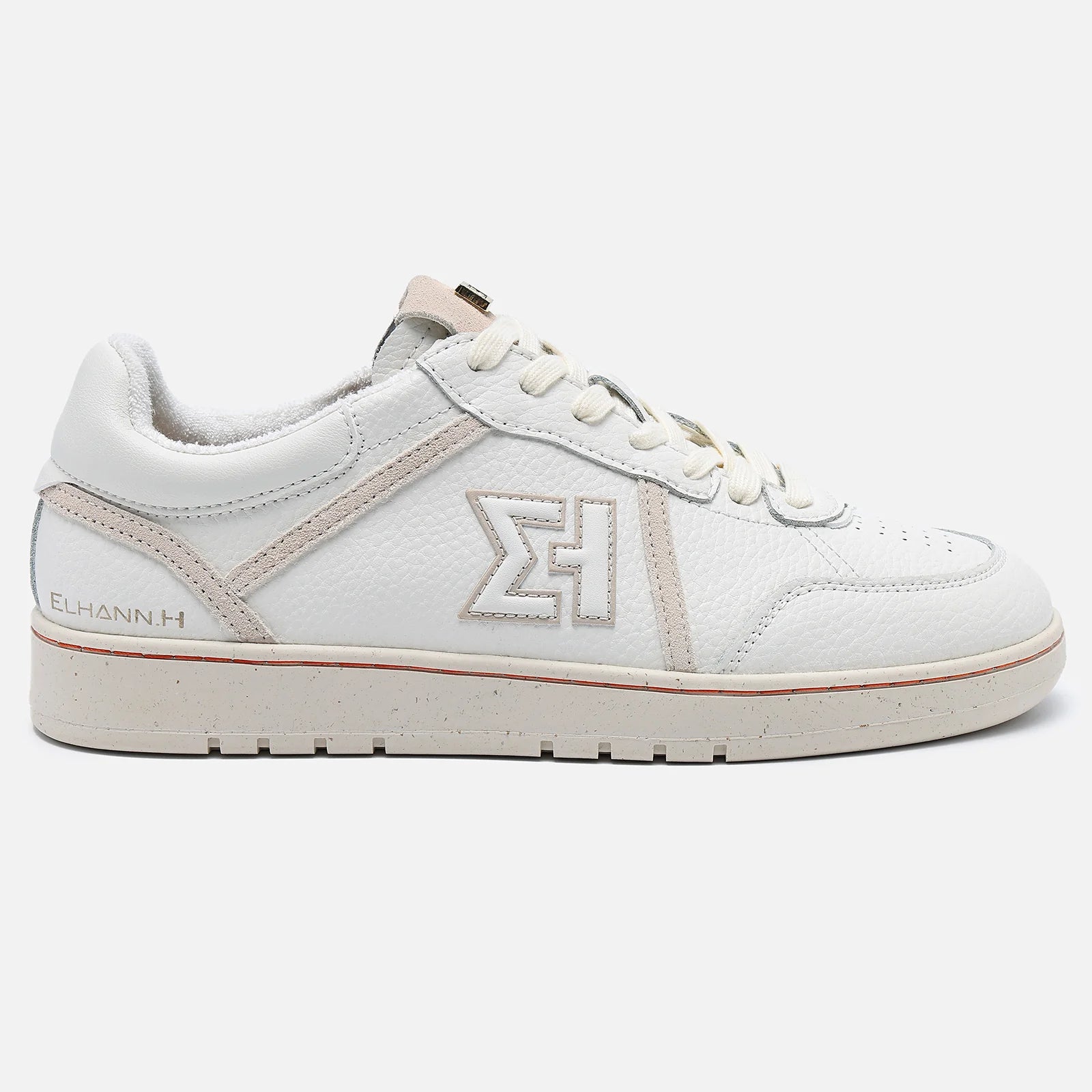 Elhann LS929 White Cream (Beyaz Krem Detaylı) Kadın Sneaker