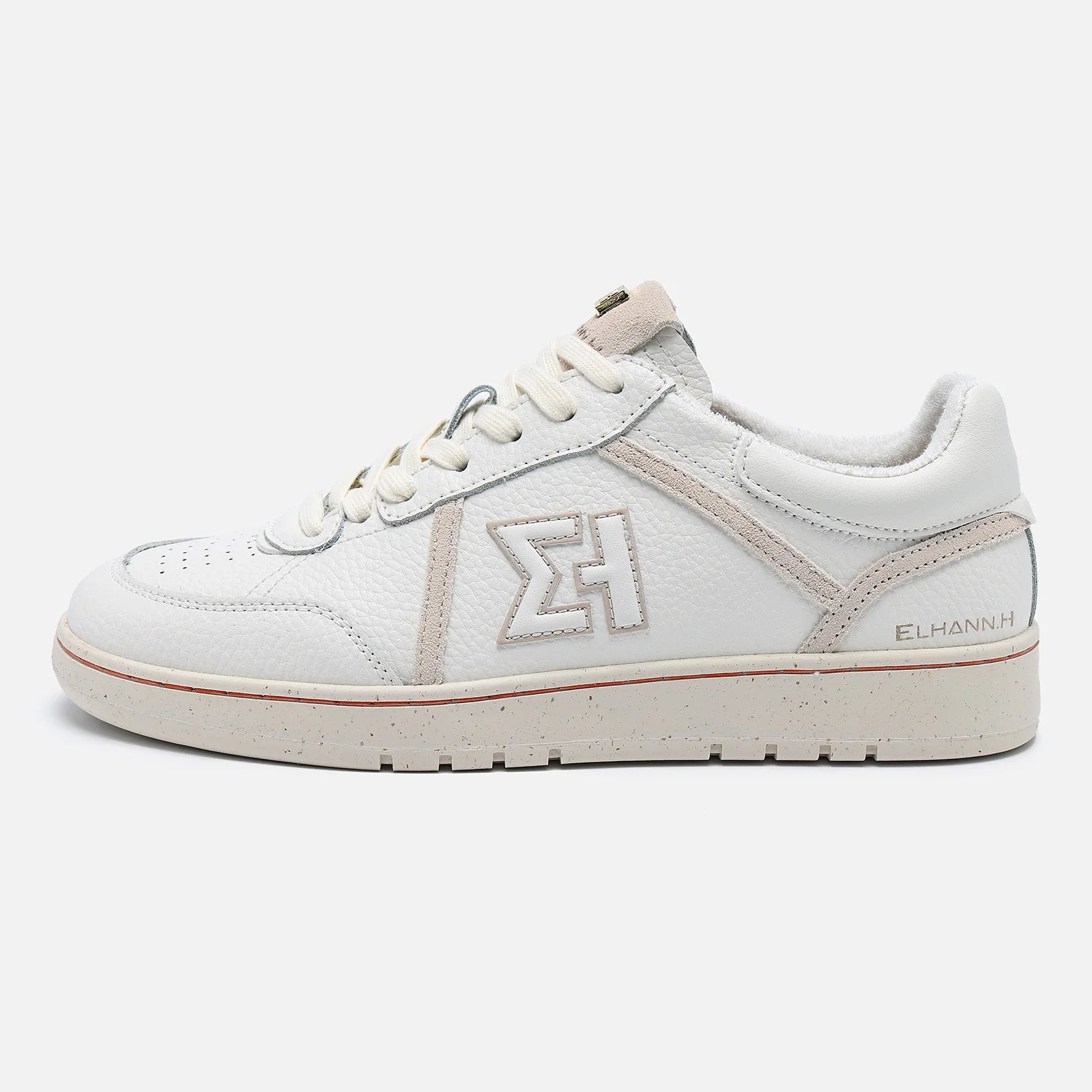 Elhann LS929 White Cream (Beyaz Krem Detaylı) Kadın Sneaker