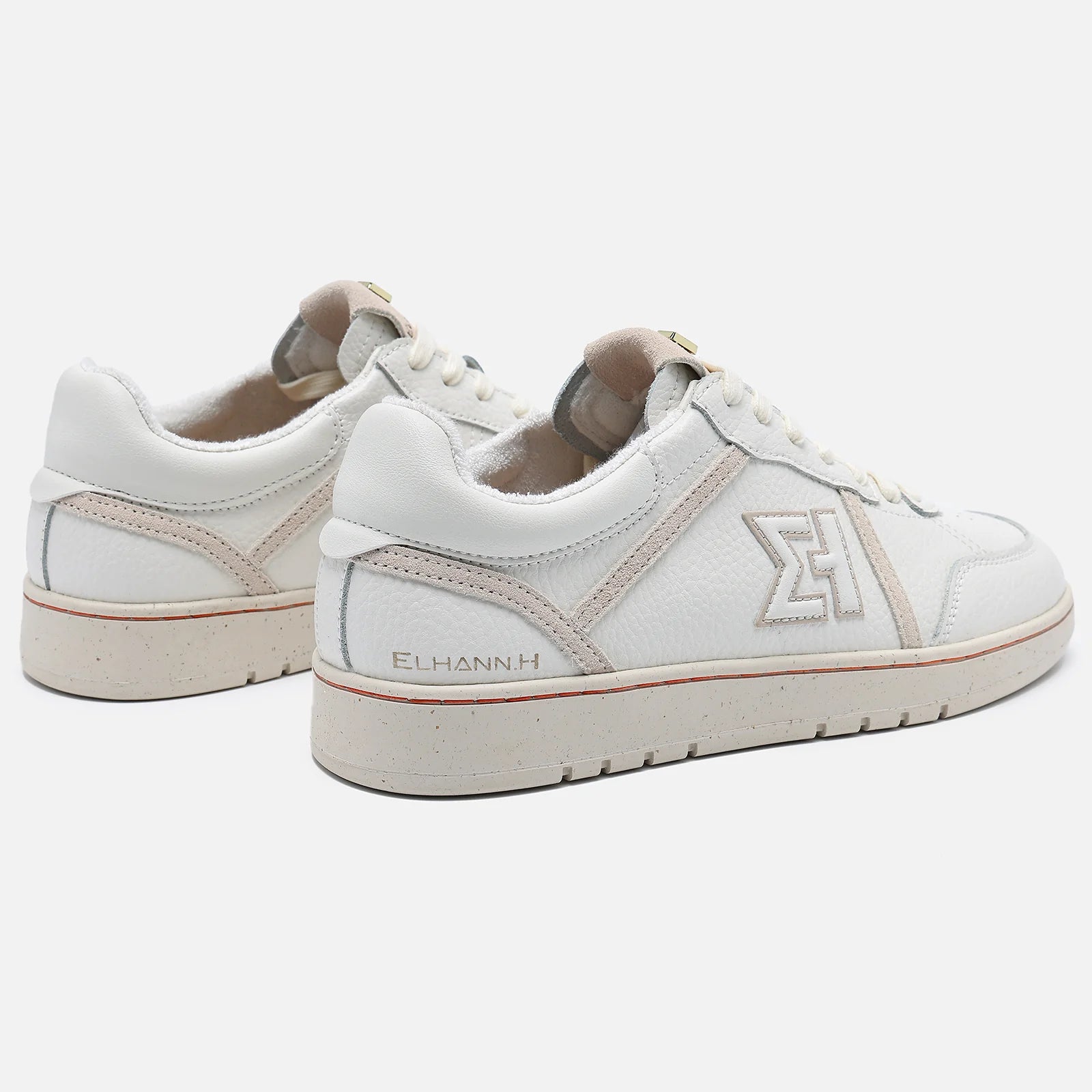 Elhann LS929 White Cream (Beyaz Krem Detaylı) Kadın Sneaker