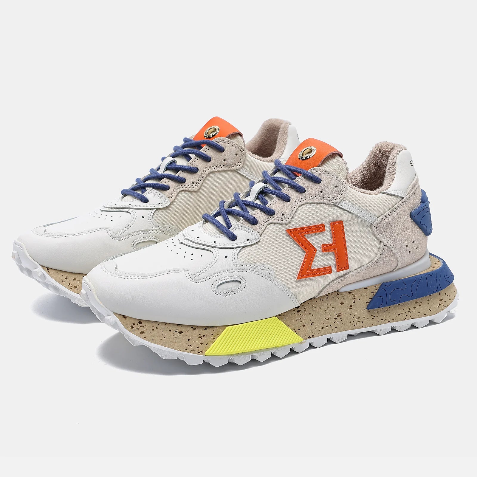 Elhann NSJ358 Multi White (Beyaz Çok Renkli) Erkek Sneaker