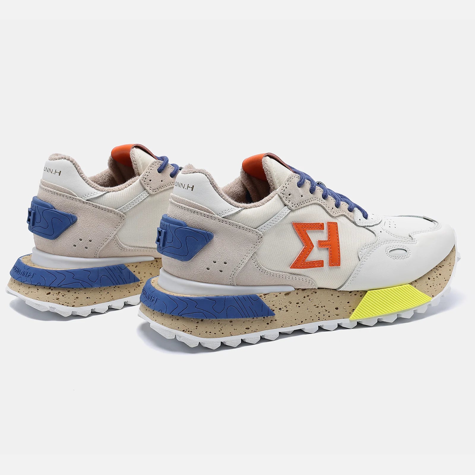 Elhann NSJ358 Multi White (Beyaz Çok Renkli) Erkek Sneaker