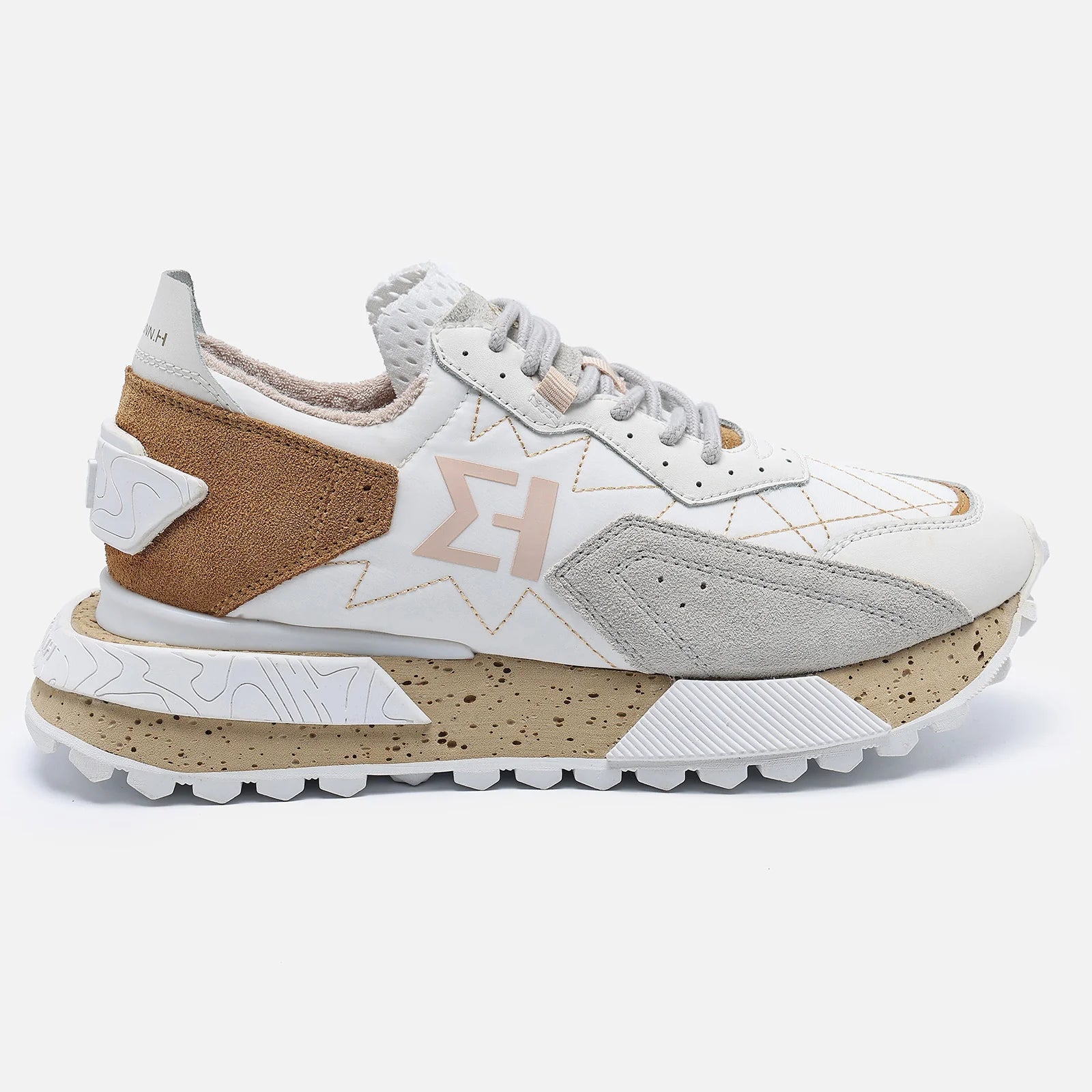 Elhann NSJ600 White Grey (Beyaz Gri) Erkek Sneaker