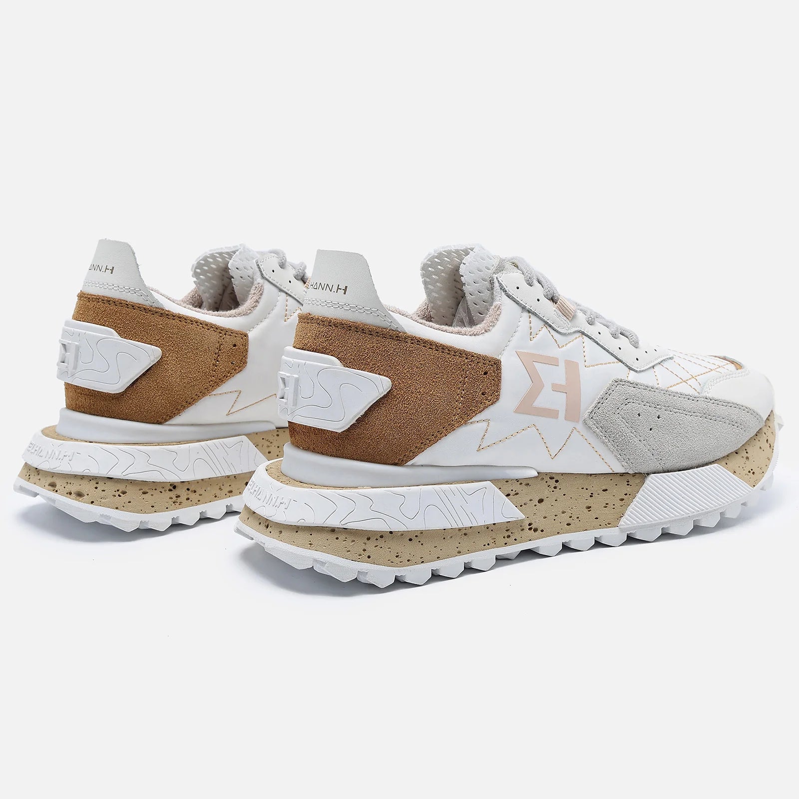 Elhann NSJ600 White Grey (Beyaz Gri) Erkek Sneaker