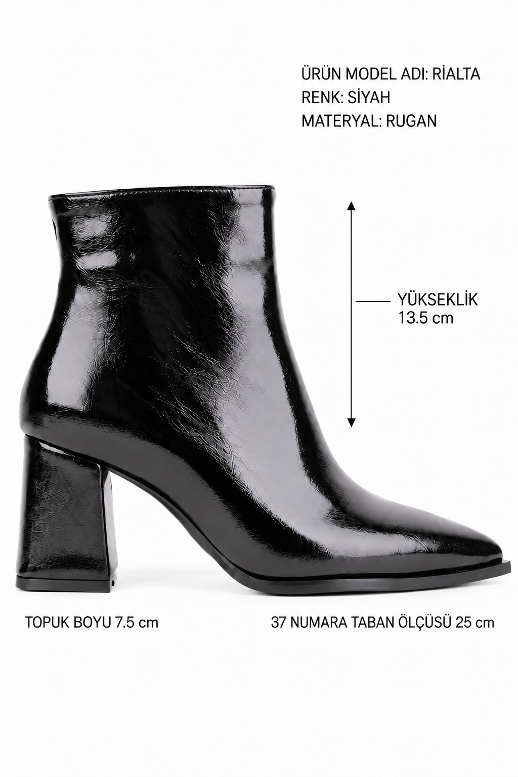 STATO Rialta Sivri Burun Kadın Topuklu Bot