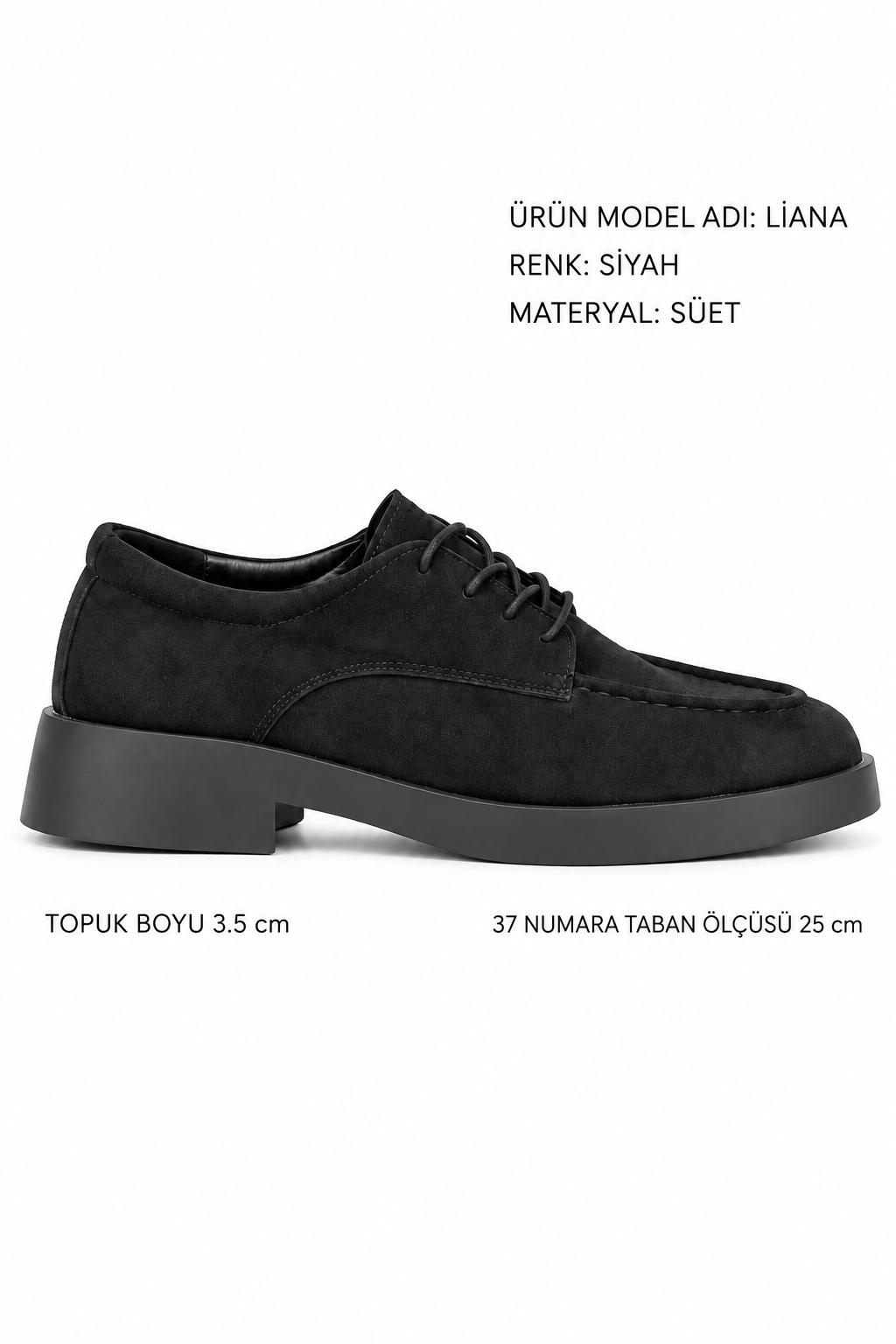 STATO Liana Süet Görünümlü Bağcıklı Kadın Loafer