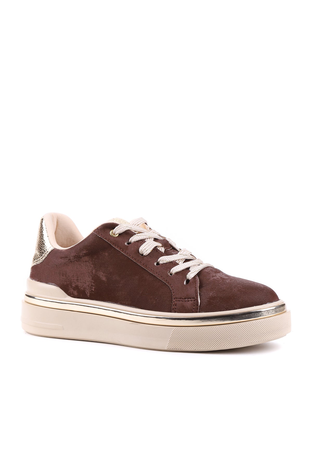 Kahve kadın sneaker STATO Sorel yakın çekim