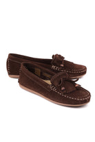 Kahve süet kadın loafer – STATO Melora