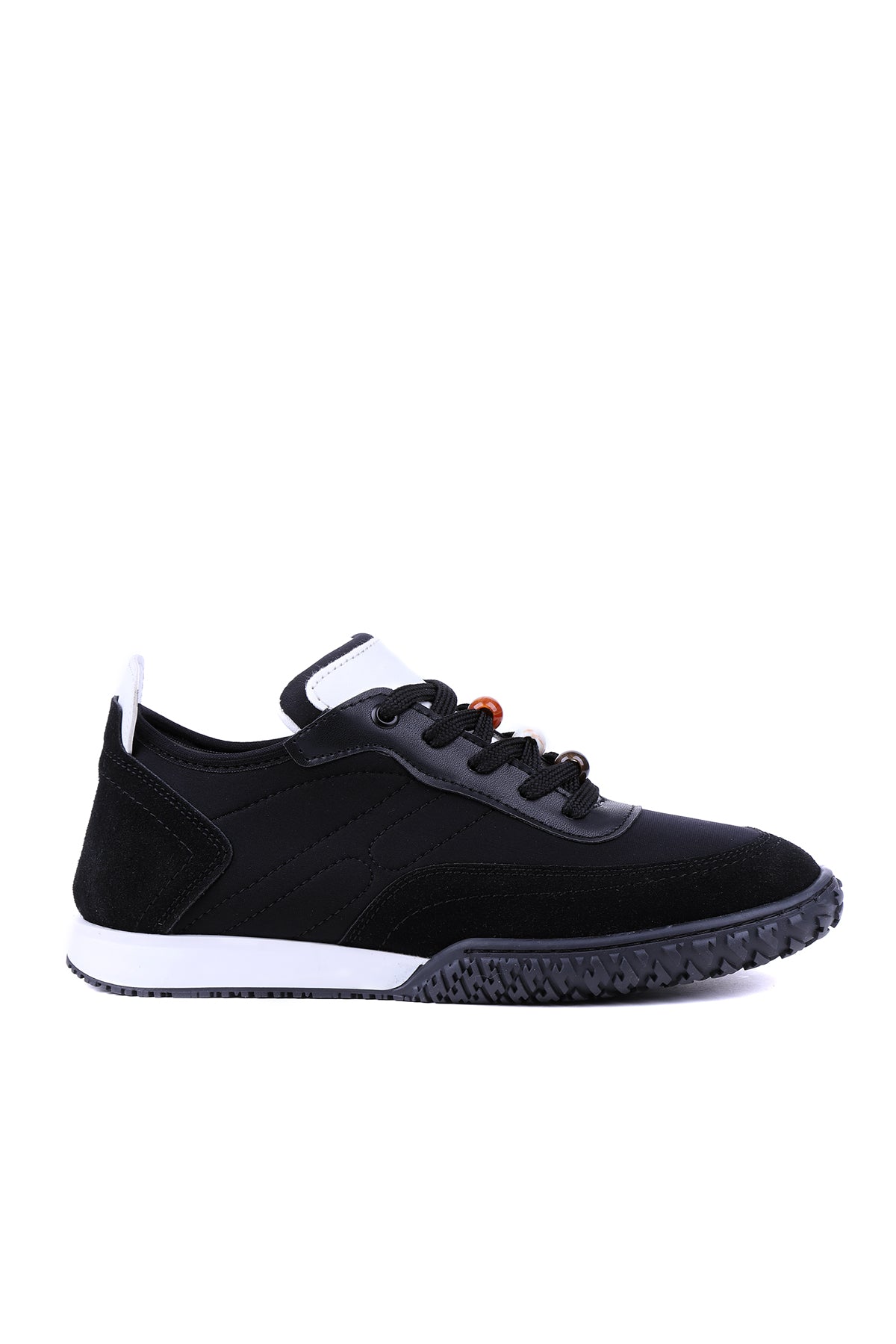 Siyah kadın sneaker STATO Norex yakın çekim