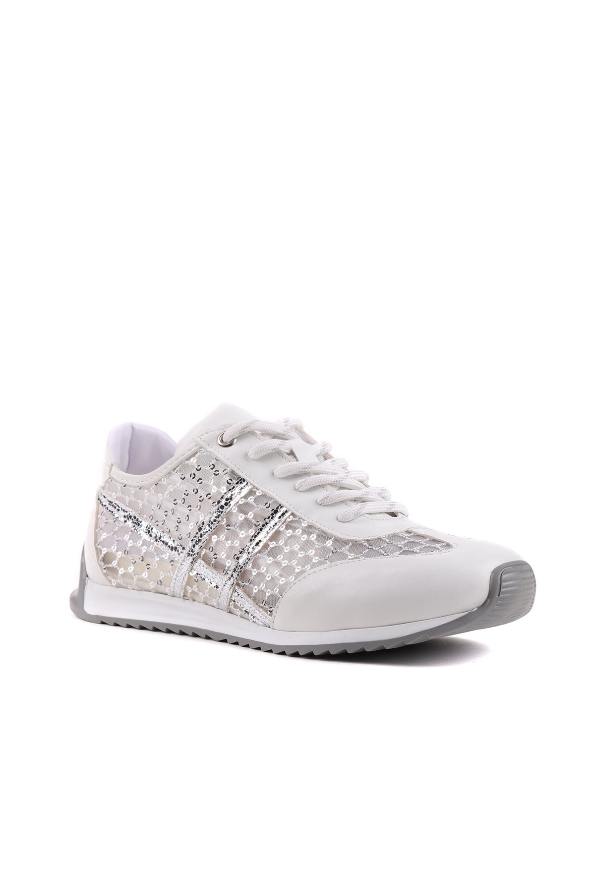 Beyaz kadın sneaker STATO Olivia yakın çekim