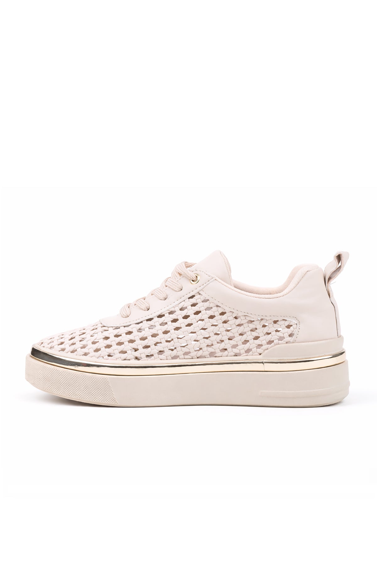 Bej kadın sneaker STATO Vale yakın çekim