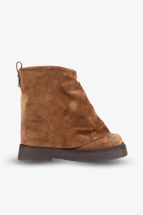 Stato - Taba Hakiki Süet Deri Bağcıksız Kadın Bot 25-1238