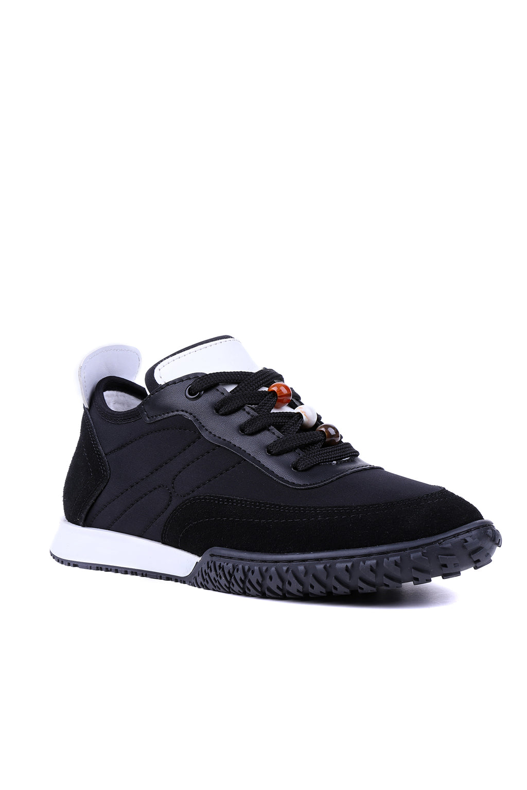 Stato Norex Siyah Kadın Sneaker Nefes Alabilen Vegan Kumaş, Hafif ve Rahat Günlük Ayakkabı