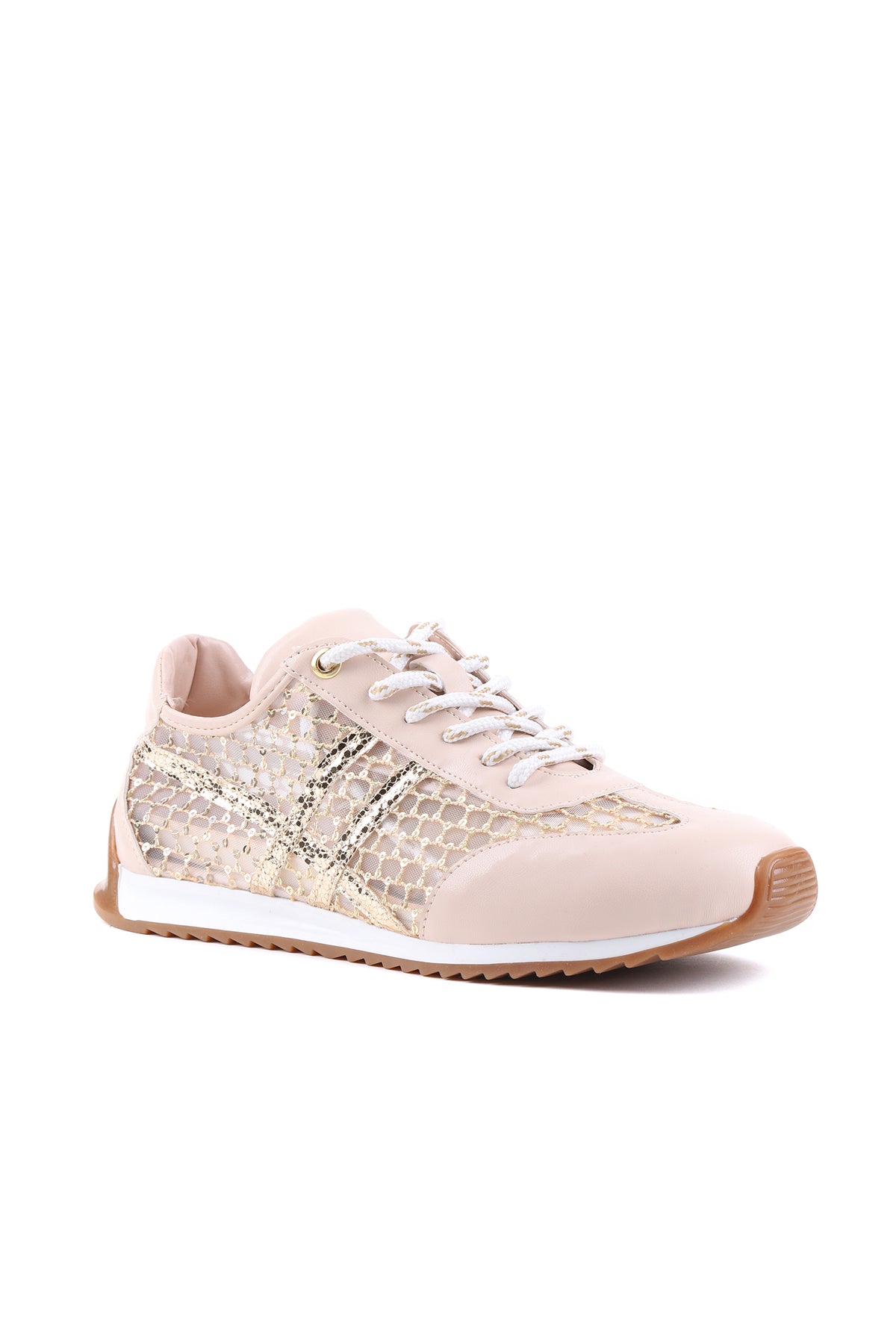 Bej kadın sneaker STATO Olivia yakın çekim