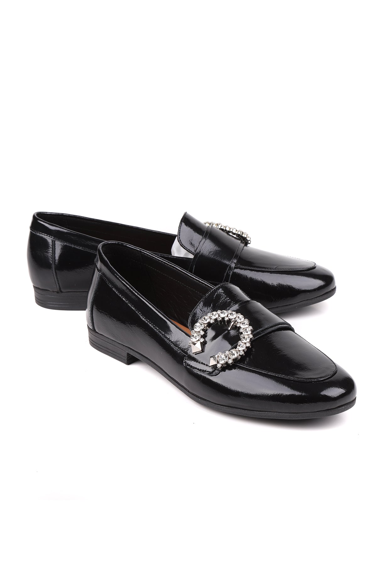 Siyah rugan kadın loafer – STATO Milano
