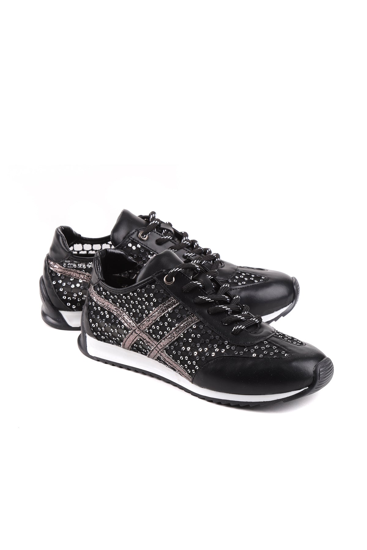 Stato Olivia File Detaylı Nefes Alan Hafif Günlük Kadın Sneaker Ayakkabı