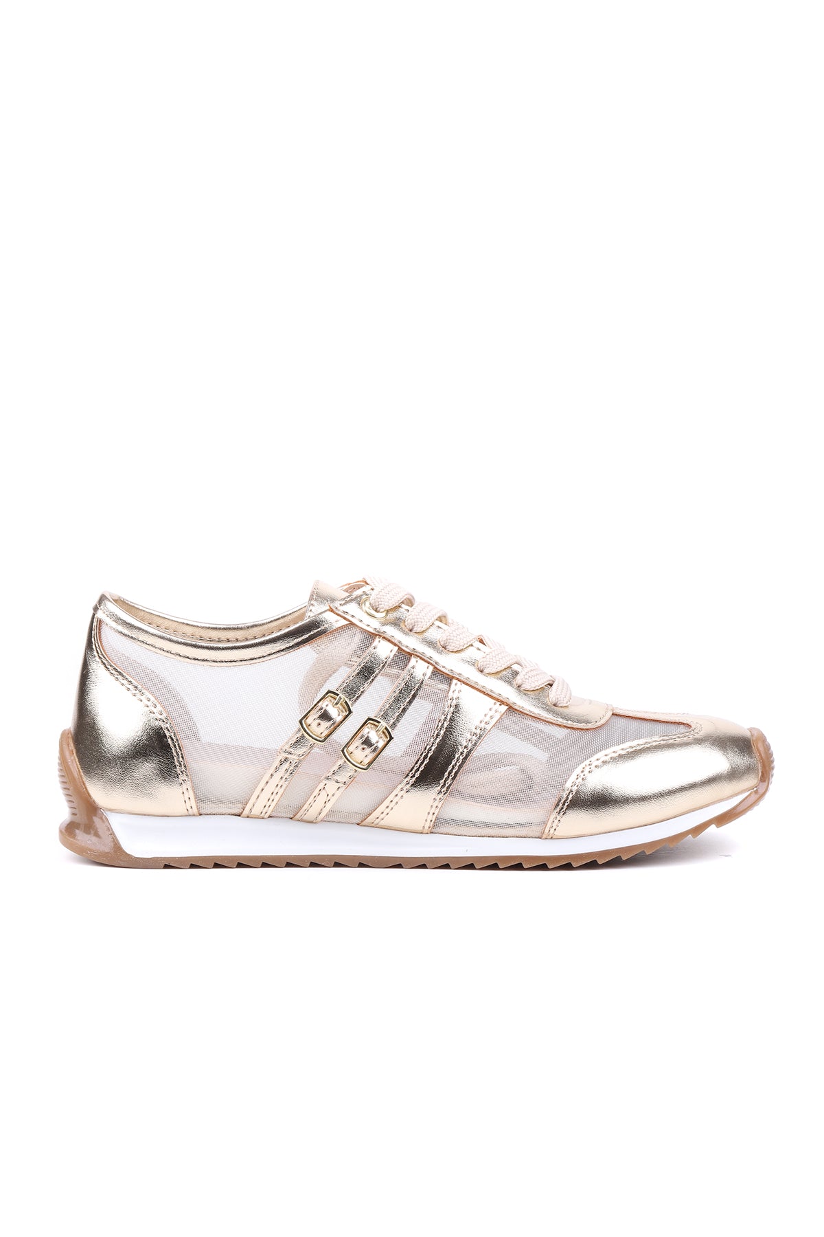 STATO Axis transparan detaylı kadın sneaker altın