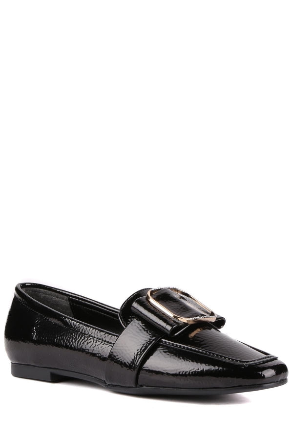 STATO Varnel tokalı kadın loafer siyah
